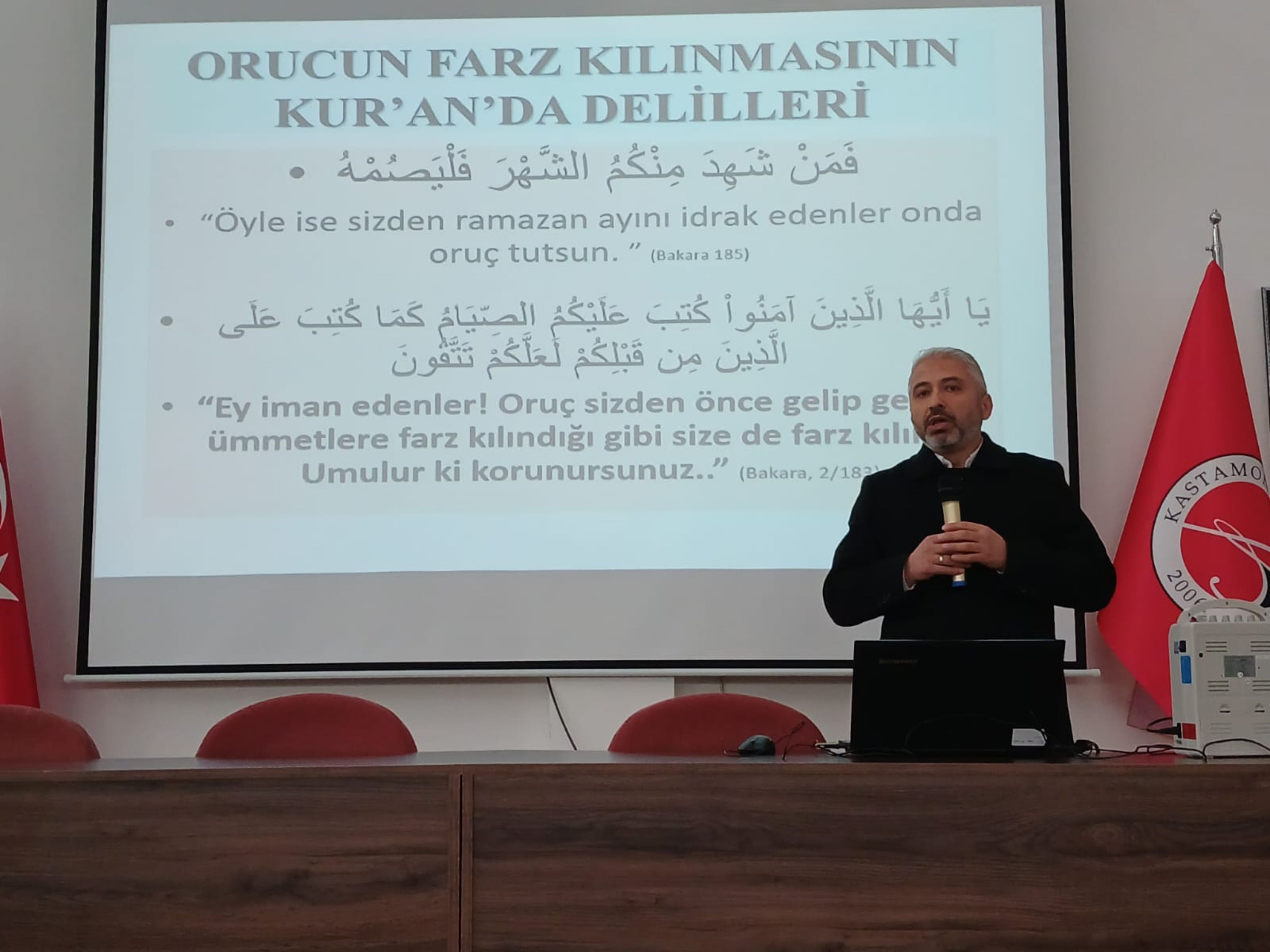Yüksekokul Öğrencilerine Ramazan, Oruç ve Zekât Konulu Seminer Verildi